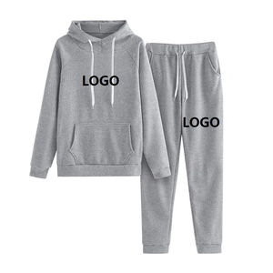 Conjunto de Sudadera con Capucha y Pantalones de Chándal de 2 Piezas para Mujer, Color Sólido, Corte Holgado, Informal, para Todas las Temporadas, con Bolsillo - Product Image 4
