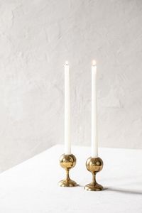 Hammered <b>Silver</b> Candle Holder Modern Metal <b>Candlestick</b> Accent For Elegant Table Decor - Product Image 3