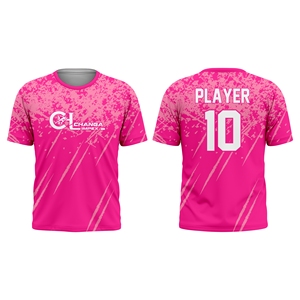 Conjunto de Uniforme de Softbol Rosa Personalizado |   Cuello Redondo |   Pantalones Cortos Sublimados |   Transpirable de Secado Rápido |   100% Poliéster |   Cremallera - Product Image 3