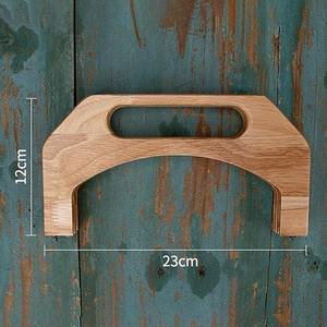 Poignée en bois écologique pour sacs, artisanat en bambou et en bois fait main pour cadeaux et loisirs créatifs, sac à vêtements indien - Product Image 4