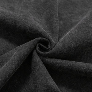 T-shirt en coton uni noir personnalisé pour homme, style vintage, effet délavé à l'acide - Product Image 6