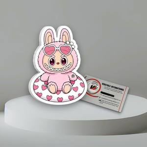 Love Labubu Outils pour faux cils magnétiques en acrylique, motifs Papillon, Cœur, Fleur, Diamant, Rectangle, Marque privée, Réutilisables, Écologiques - Product Image 3