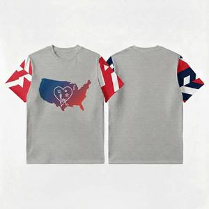 Camiseta de Hombre con Estampado Gráfico de Cultura Urbana, Manga Corta, Oversize, de Algodón, Estilo Hip Hop, Ropa de Moda - Product Image 6