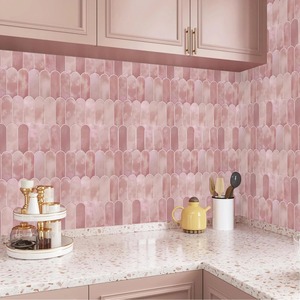 Dalles de marbre rose crème de luxe en pierre naturelle pour escaliers de villa, comptoirs de cuisine, panneaux muraux et décoration de magasins de luxe - Product Image 2