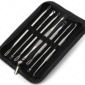 ชุดอุปกรณ์กำจัดสิวเสี้ยนและสิวอักเสบสแตนเลส 7 ชิ้น พร้อมโลโก้สั่งทำ ชุดเครื่องมือทำความสะอาดรูขุมขนระดับมืออาชีพ - Product Image 3