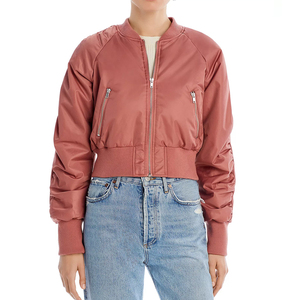Blouson Bomber en Cuir Respirant pour Femme, Design Personnalisé, Qualité Supérieure, Style Tendance, Coupe-Vent Hiver, En Promotion - Product Image 4