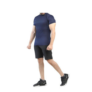 Pantalons et shorts de compression en laine unie pour hommes, personnalisables en gros, pour fitness, gym, course à pied, entraînement, collants, leggings, imperméables et respirants - Product Image 4