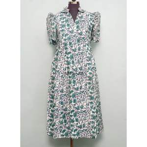 Vestido Casual de Verano para Mujer, de Algodón Premium, Suave, Dulce, Ecológico, de Longitud Midi, Diseño Occidental, Corte en A - Product Image 3