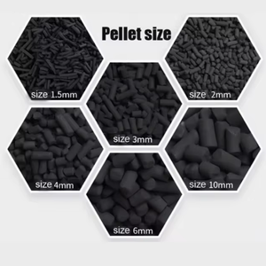 Carbón Activado en Pellets para Filtro de Aire y Agua, Carbón Activado, Precio por Tonelada, Carbón Activado de Cáscara de Coco en Pellets - Product Image 1