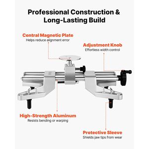 1 Pezzo Misuratore di Camber di Precisione in Lega di Alluminio con Adattatore Magnetico e Morsetto per Ruote, per Cerchi da 11-25 Pollici, Strumento Universale per l'Allineamento delle Ruote - Product Image 6