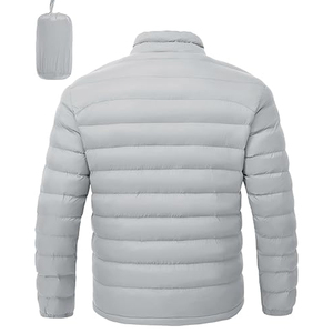 Men's Customizable High Street Style <b>Winter</b> Canvas Puffer <b>Jacket</b> 100% Nylon Hooded Reversible Lightweight <b>Waterproof</b> Windproof - Product Image 3