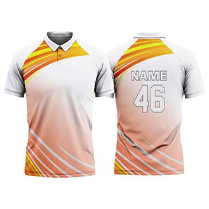 Maillots de cricket pour hommes, légers, respirants, anti-humidité, imprimés numériquement, séchage rapide, logo personnalisé, vêtements d'équipe, 100% jersey - Product Image 2