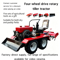 Micro-cultivateur 4x4 CE 25-35 CV avec 5 accessoires gratuits et élévateur hydraulique pour usage agricole