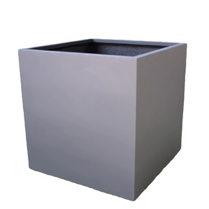 Macetas de Jardín Modernas y Lujosas KNT, Nuevas y Más Vendidas, de FRP Marrón Irrompible, Ligeras, con Acabado Rústico - Product Image 1