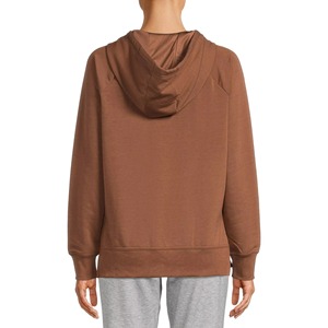 Sudadera con Capucha para Mujer, de Felpa, Color Sólido, Manga Larga, Tejido de Algodón Transpirable, para Otoño e Invierno, OEM - Product Image 3