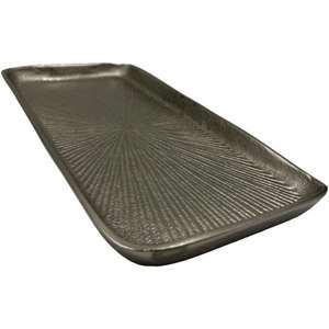 Plateaux de service décoratifs en aluminium pour événements, grand plateau argenté avec poignées en forme de bois de cerf doré, artisanat métallique, dernier design 2026 - Product Image 5