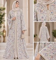 Base en coton naturel tricoté, brodé, motif mandala circulaire à sequins, pour veste ethnique femme, lehenga de mariée, abaya