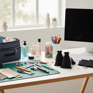 Borsa Multiuso Ilan 9x12 Cm 3 Pezzi Nera con Coulisse per Conservazione - Product Image 2