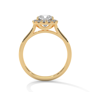 แหวนเพชรทองคำ 14K เพชรเพาะเลี้ยงในห้องปฏิบัติการ แหวนทองคำแท้ 18K สำหรับผู้หญิง สไตล์คลาสสิก รับรองโดย IGI แหวนหมั้น แหวนวันครบรอบ - Product Image 5