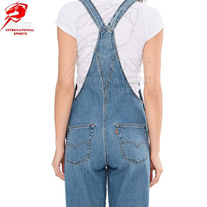 Overol de Mezclilla para Mujer, Mezcla de Algodón Premium, Diseño de Peto Ajustable, Cómodo y Relajado, Costuras Duraderas, Ropa Casual de Moda - Product Image 5