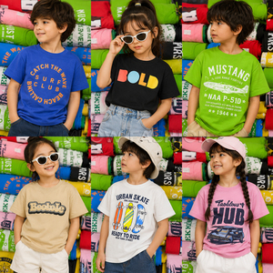 T-shirts d'été pour garçons et filles, faible MOQ, vente en gros, t-shirts personnalisés imprimés, stock du Bangladesh, OEM, vêtements pour enfants - Product Image 6