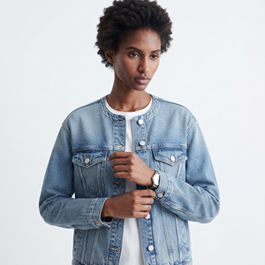Women <b>Denim</b> Trucker <b>Jacket</b> Button Up Full Sleeve Washed Outerwear <b>Denim</b> <b>Jackets</b> Women's Fashion Style Jeans <b>Jackets</b> - Product Image 1
