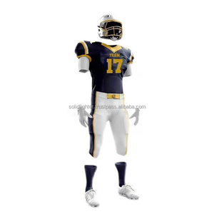 Uniforme de Fútbol Americano Personalizado para Hombre Adulto, Venta al por Mayor, Impresión por Transferencia de Calor, Manga Corta, Talla Grande - Product Image 5