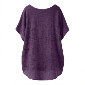 Custom Women Bohemian Linen/Cotton Winter Soccer Jersey Full Sleeve Collarless Sportswear Football <b>Shirt</b> Quick Dry Eco-Friendly - Product Image 2