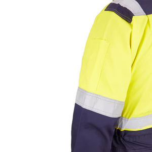 Hi Vis Twill Cotton Work Wear Coverall Suit Men Custom Drill Workwear <b>Overall</b> High Visibility Reflective Stripes Safety Uniform - Product Image 3