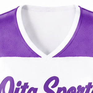 Maillot de cheerleading sans manches sublimé violet, tenue de sport athlétique pour l'entraînement et la compétition - Product Image 5