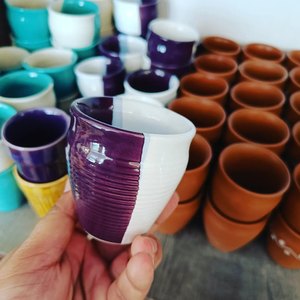 Ensemble de 6 tasses à café en céramique Kulhad, modernes, réutilisables et colorées, pour la maison - Product Image 3