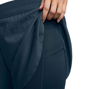 Jupe de tennis sportive respirante à taille mi-haute personnalisée avec poches pour femmes, en tissu tricoté Spandex/Polyester - Product Image 4