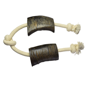 Jouets à mâcher durables et écologiques Tuffie Cut Horn, friandises naturelles pour chiens, artisanat naturel en buffle d'eau d'Inde - Product Image 1