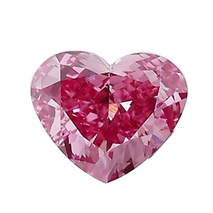 Diamant de laboratoire CVD rose fantaisie en forme de cœur de 5 carats, taille grande, SI1, certifié IGI, 3EX, fournisseur en gros pour les détaillants et importateurs de diamants - Product Image 1