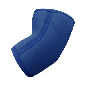 Manguito de compresión azul sólido para codo, de neopreno elástico, para fitness, gimnasio, entrenamiento y ejercicio. Fabricante de mangas de soporte para brazo. - Product Image 2
