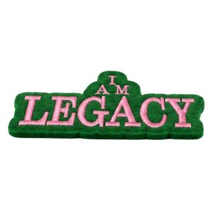 Patch magnétique décoratif brodé en chenille rose et vert, à coudre pour vestes, sweats à capuche, chemises, sacs et accessoires vestimentaires - Product Image 1
