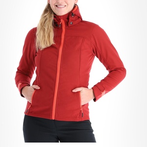 Veste d'extérieur unisexe Soft Shell de haute qualité, coupe-vent entièrement imperméable et respirant avec capuche et fermeture à glissière - Product Image 1