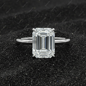 ใบรับรอง IGI CVD/HPHT เพชรเพาะเลี้ยงในห้องปฏิบัติการ ขนาด 1 กะรัต-3 กะรัต สี DEF ความสะอาด VVS/VS รูปทรงเอเมอรัลด์ เพชรเม็ดเดี่ยว เพชรเพาะเลี้ยง - Product Image 2