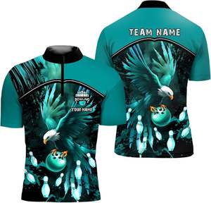 Sublimated Custom <b>Bowling</b> Jerseys High-Quality Personalized Designs for Tournaments Comfortable and Breathable - Product Image 5
