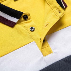 Chemises de golf rayées ajustées sur mesure pour hommes, style vintage, anti-plis, respirantes, vente en gros 2026 - Product Image 5