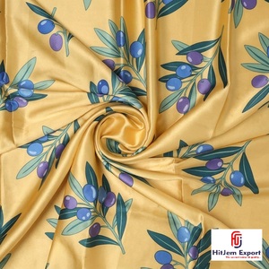 Tissu satiné japonais imprimé de qualité supérieure, fabricant sur mesure OEM ODM, vêtements, textiles de mariage et de maison, vente en gros, usine d'exportation - Product Image 1