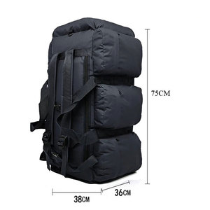 Unisex Tactical Camping Backpack Large Luggage Outdoor Hiking Trekking Carry Duffel Weekend Nylon <b>Water</b> Resistant Lightweight - Product Image 4