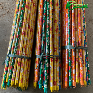 Escoba y palo de mopa de eucalipto con mango de madera de Vietnam, recubiertos de PVC, con recogedor impermeable para uso en inodoros - Product Image 5