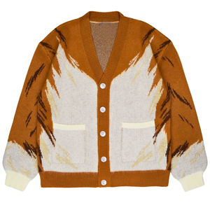 Suéter de Punto para Mujer, Estilo Casual y Holgado, con Mangas Murciélago y Botones, Transpirable, para Otoño e Invierno - Product Image 1