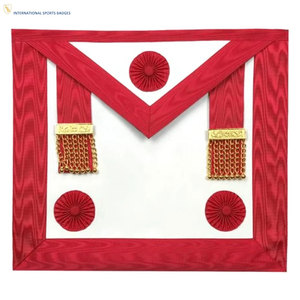 High Quality Embroidered Lambskin Masonic Regalia <b>Apron</b> with Elegant Trim Premium Materials & Lasting Durability - Product Image 1