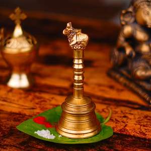 Campana de Mano de Latón Premium, Hecha a Mano para Mayor Durabilidad, Ideal para Puja Tradicional y Decoración - Product Image 4