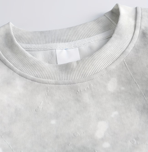 T-shirt Homme Oversize 2026 à Manches Longues Rayé Tie-Dye Vintage Col Rond en Tissu Jersey Écologique Marque Personnalisée Bangladesh - Product Image 4