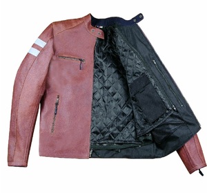 Veste vintage ample pour homme en cuir véritable écologique, réversible, coupe-vent, imperméable, respirante, patchwork coloré - Product Image 6