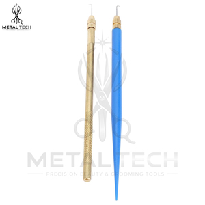 Juego de Agujas de Ventilación Profesionales con Mango Metálico, Agujas de Acero para Extensión de Micro Anillos, Herramienta para la Elaboración de Pelucas Lace Front - Product Image 2