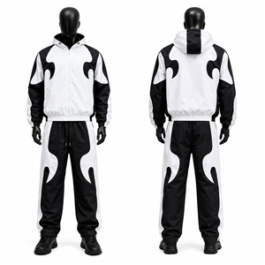 Conjunto de Chándal Cortavientos para Hombre, Diseño Personalizado, Material Ligero, Chaqueta con Cremallera y Pantalones, Venta al Por Mayor, Alta Calidad - Product Image 1